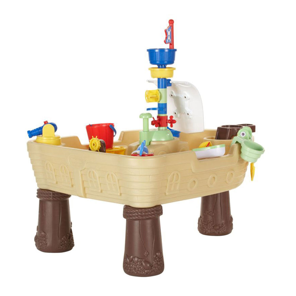 Little Tikes Anchors Away Pirate Ship Outdoor Play Water Table 628566M -Open Box