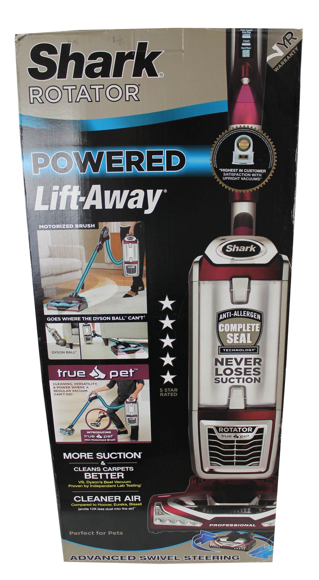 Shark TruePet Powered Lift-Away Upright Vacuum Cleaner w/ Pet Tool - Open Box