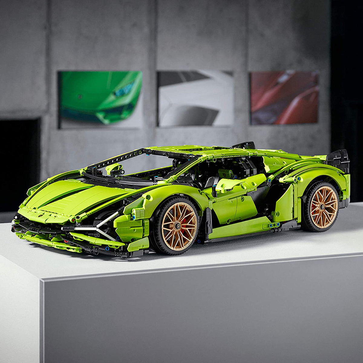 LEGO Technic Lamborghini Sian FKP 37 Model 3696 Piece Building Set(Open Box)