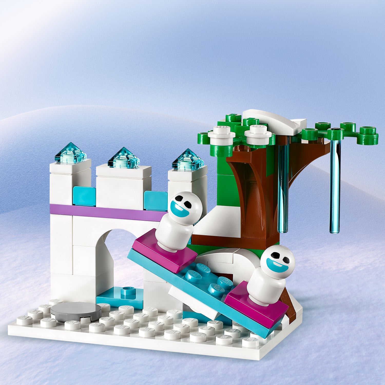 LEGO 43172 Disney Frozen Elsa’s Magical Ice Palace Building Kit w/ 4 Minifigures