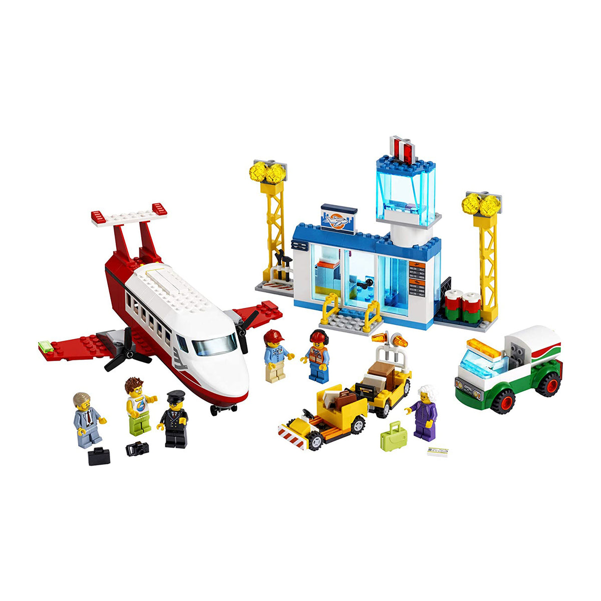 LEGO City Airplane 669 Piece Block Building Set Toy Kit for Kids (Open Box)
