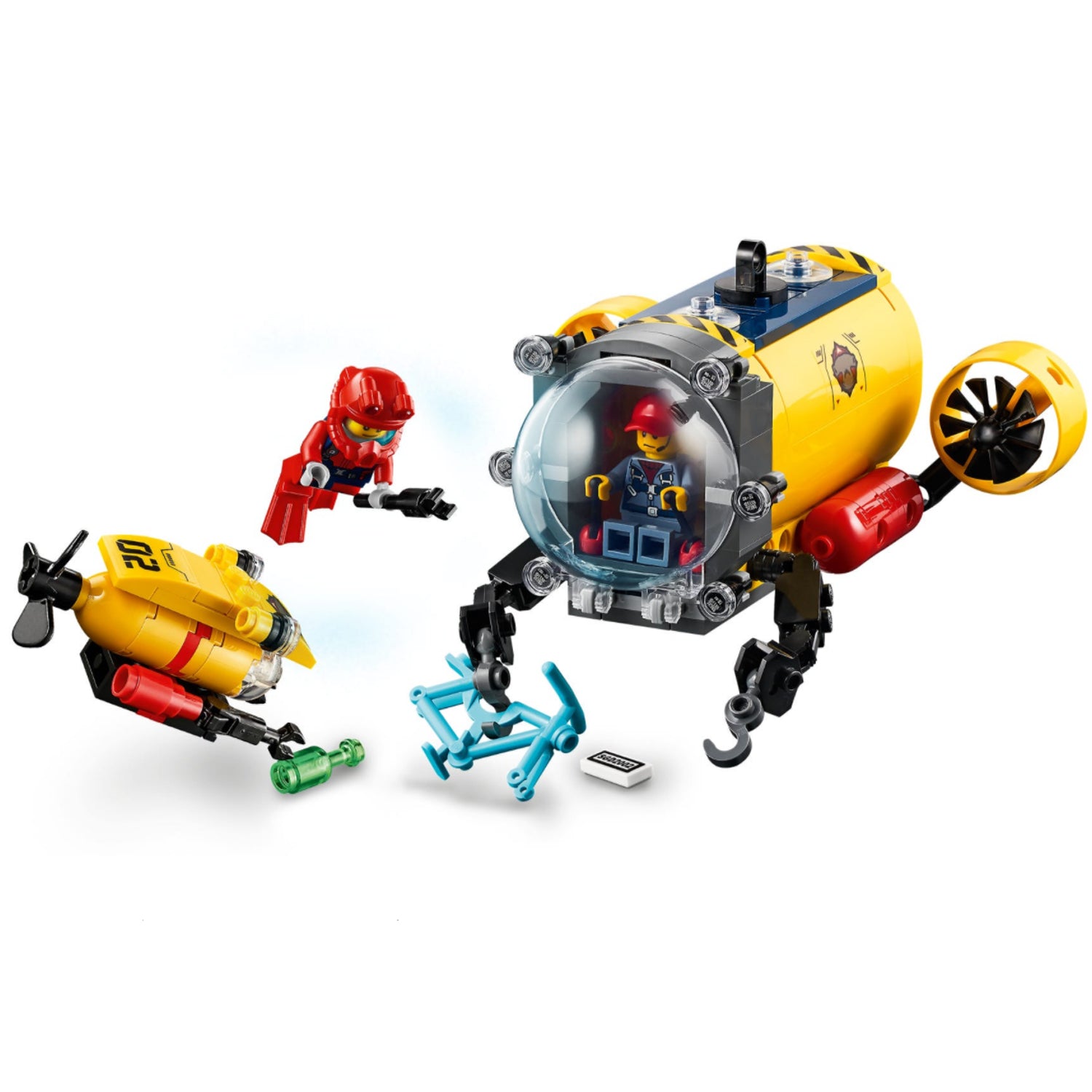 LEGO City 60265 Ocean Exploration Base 497 Piece Building Set with 5 Minifigures