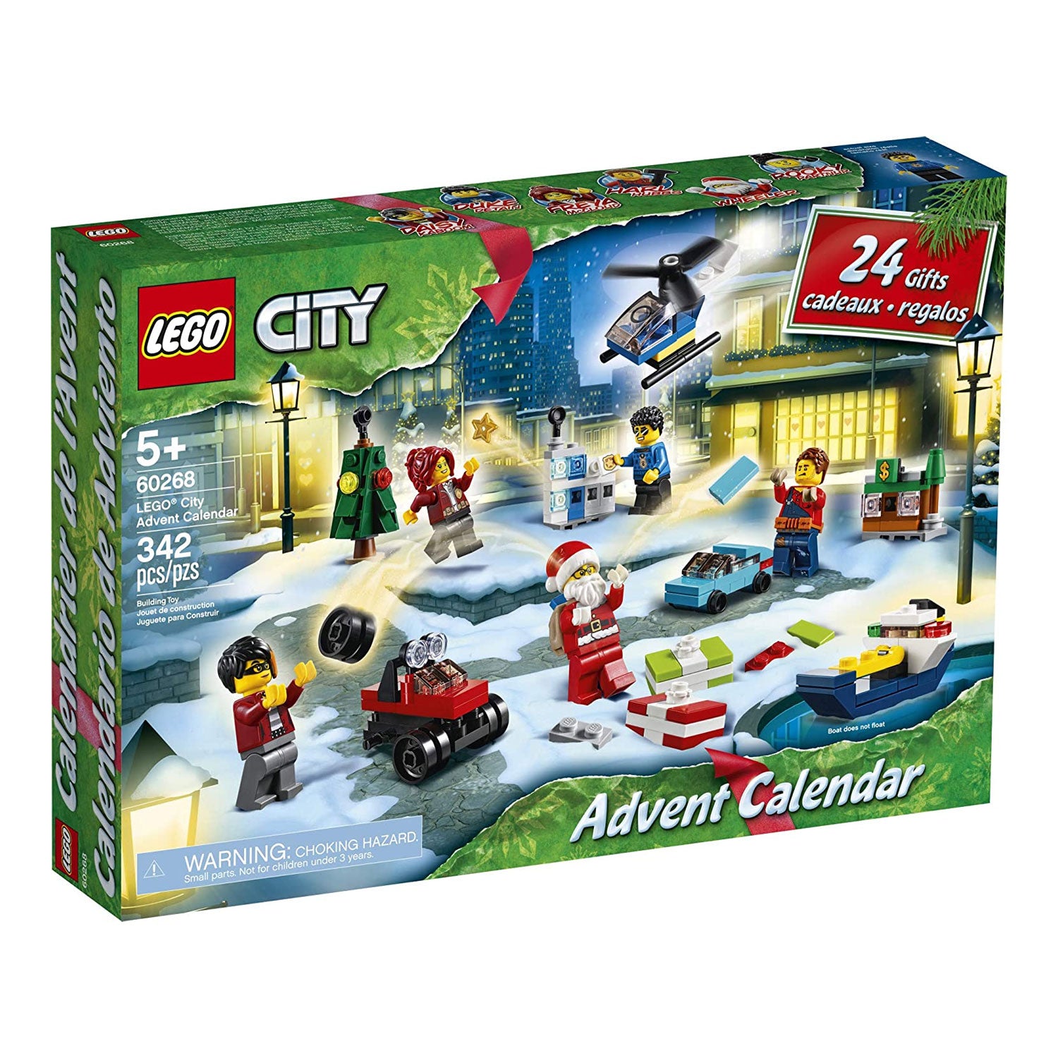 LEGO City Adventures 60268 Advent Calendar Build Kit w/ 6 Figures (342 Pieces)