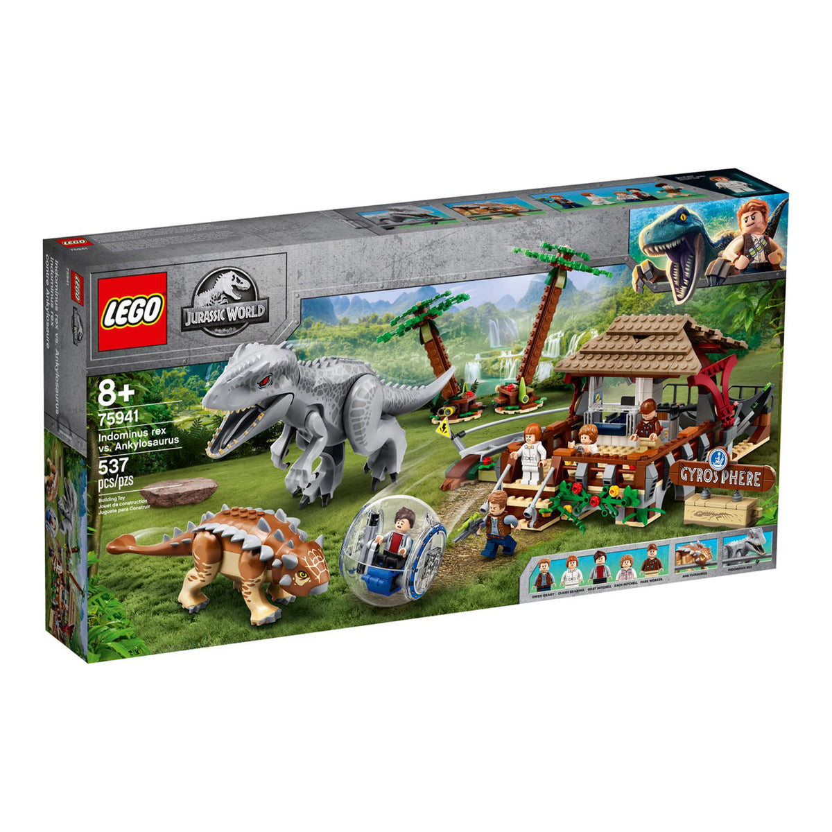 LEGO Jurassic World Indominus Rex Vs. Ankylosaurus Set (537 Pieces) (Open Box)