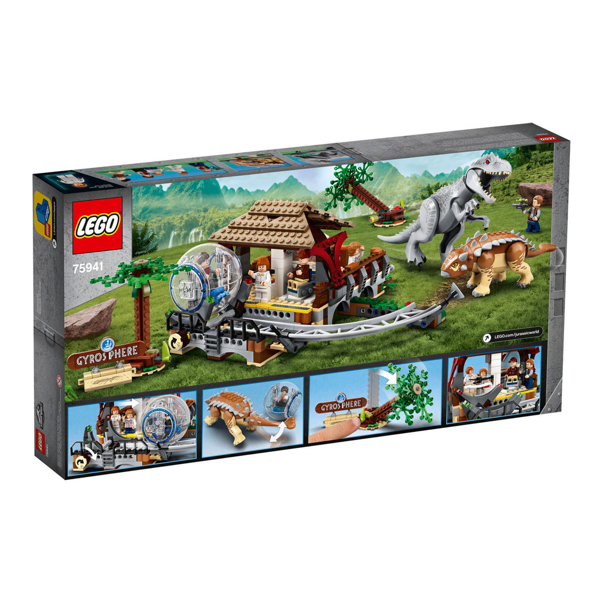 LEGO Jurassic World Indominus Rex Vs. Ankylosaurus Set (537 Pieces) (Open Box)