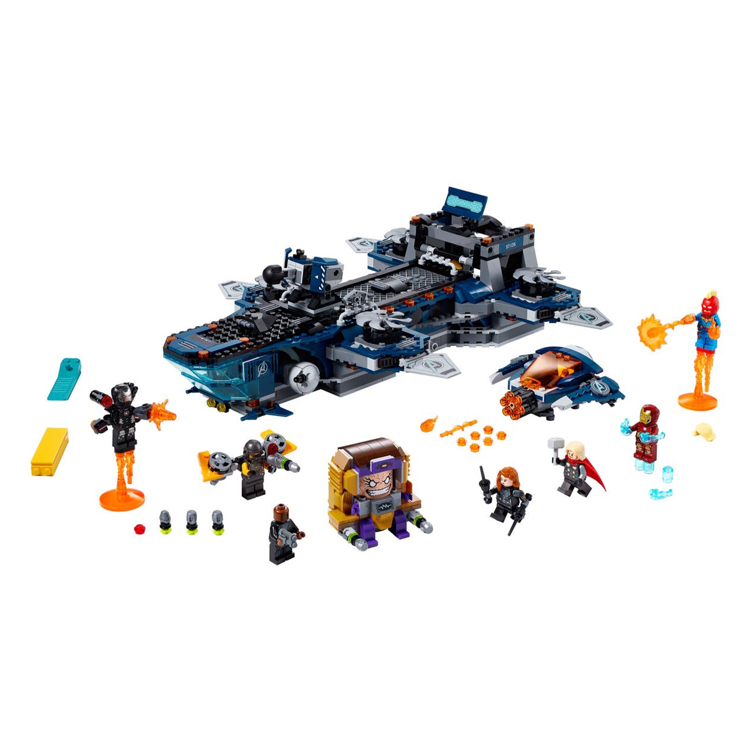 LEGO 76153 Marvel Avengers Helicarrier Block Kit w/ Iron Man & Thor (1244 Piece)