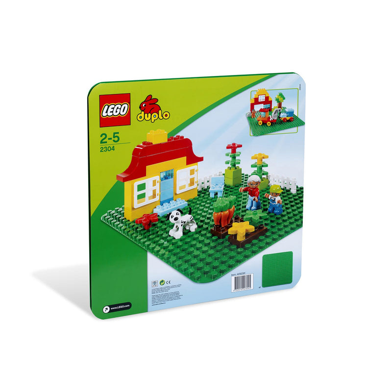 LEGO® DUPLO® Creative Play 1 Piece Plastic Green Building Plate, Ages 1.5 and Up