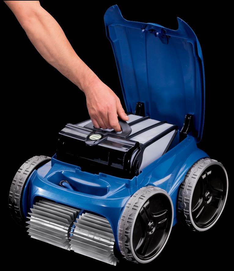 Polaris Robotic Inground 4WD Swimming Pool Cleaner w/ Remote & Caddy (Open Box)