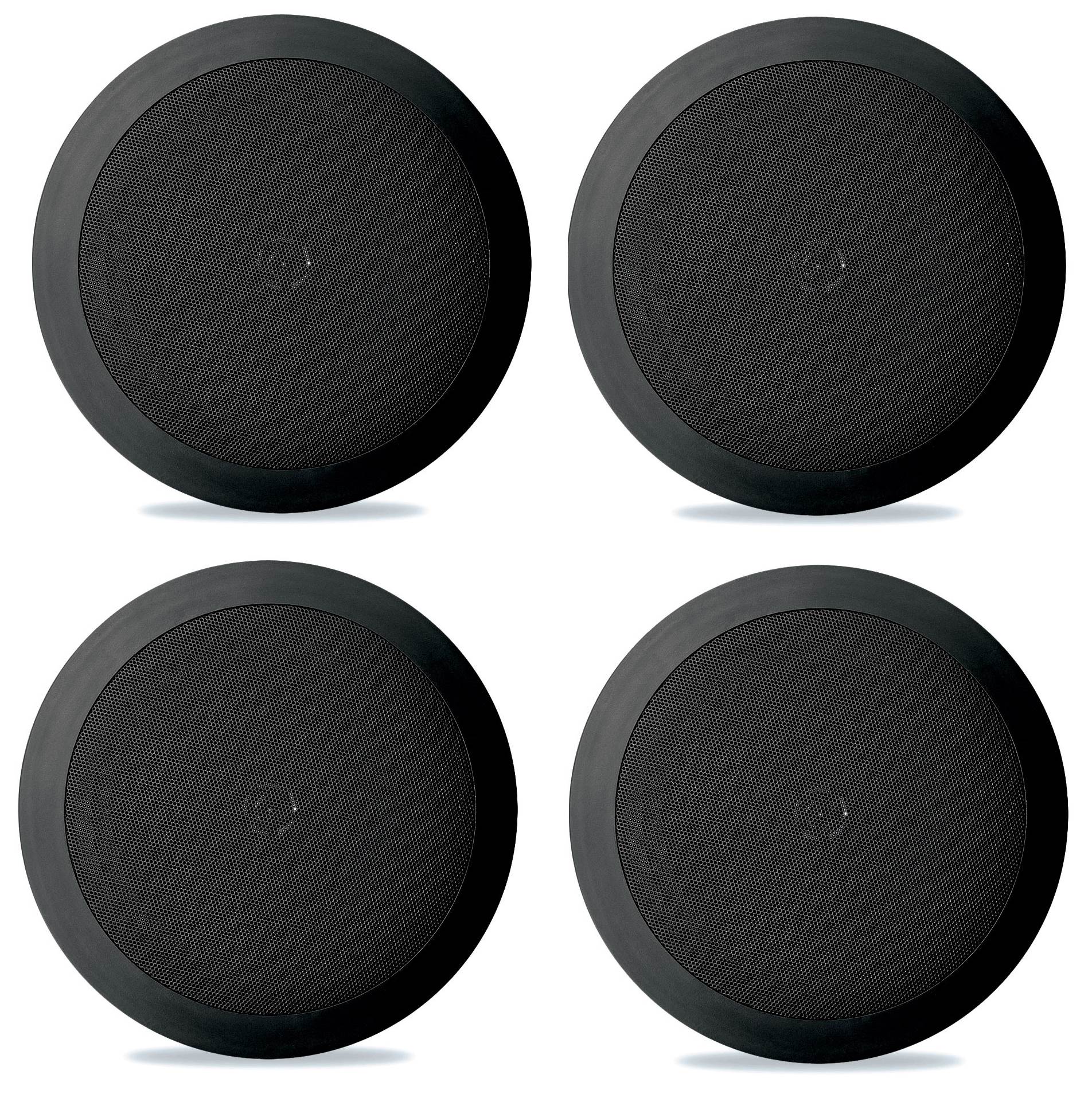 Pyle PDIC51RDBK 5.25 Inch 150 Watt Black In-Ceiling Flush Speakers Four pack - VMInnovations