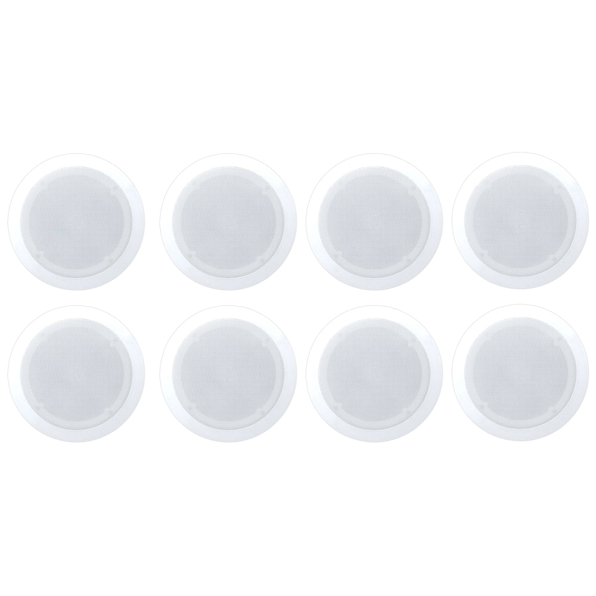 Pyle Home PDIC PRO Max Series 6.5'' Round Flush Mount Ceiling Speakers, 8 Pack