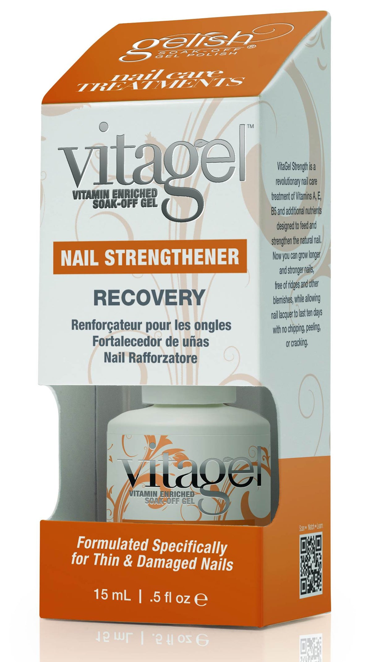 NEW Gelish Gel Nail Strength Polish Recovery Strengthener 15mL .5oz Treatment