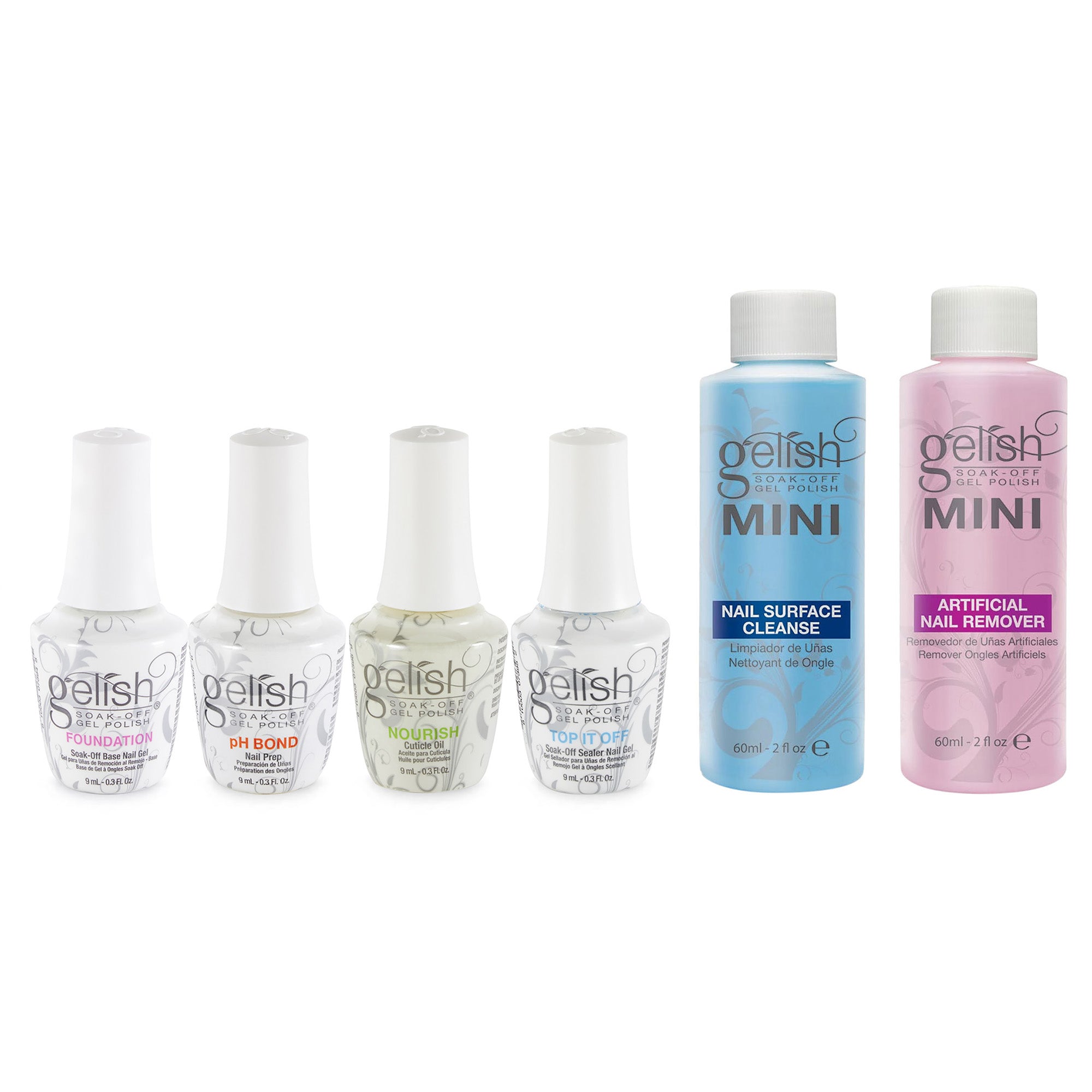 Gelish Nail Mini Curing LED Lamp, Basix Polish Starter Kit, & Winter Marilyn Set - VMInnovations