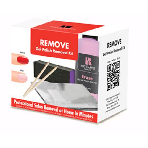 NEW Red Carpet Manicure Pro LED Gel Nail Polish Remover Eraser Kit Package Set