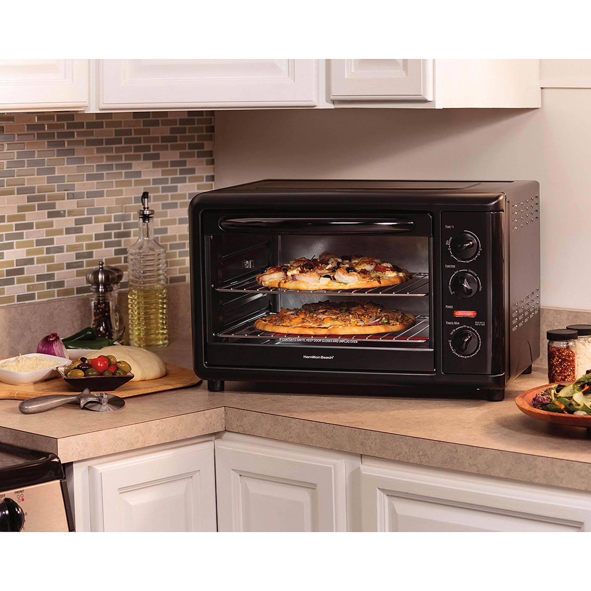 Hamilton Beach Countertop Toaster Oven with Convection 31121A (Missing Rack)