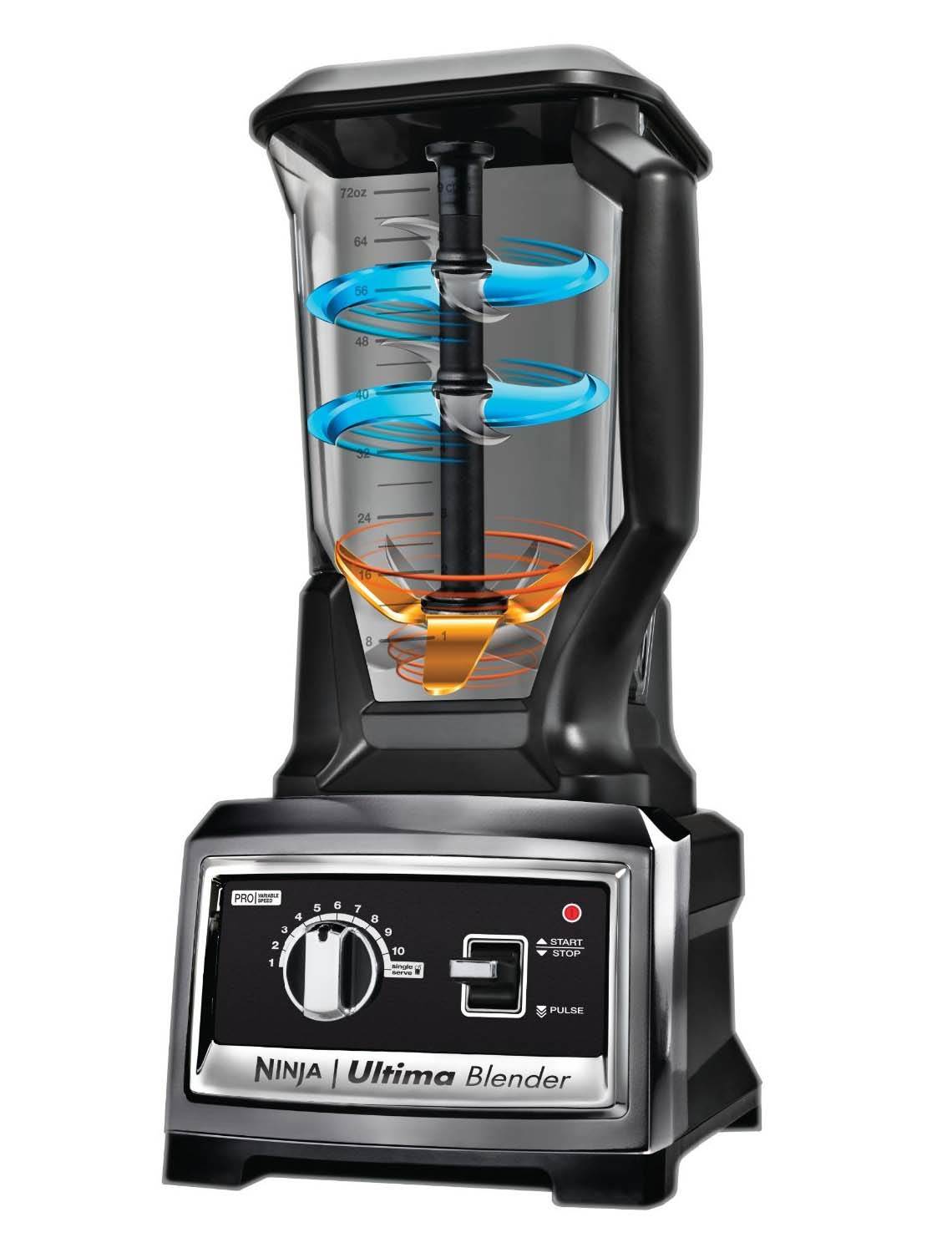 Ninja Ultima Plus 1500W 2.5HP High-Speed Dual Stage 72-Oz Blender (Open Box)