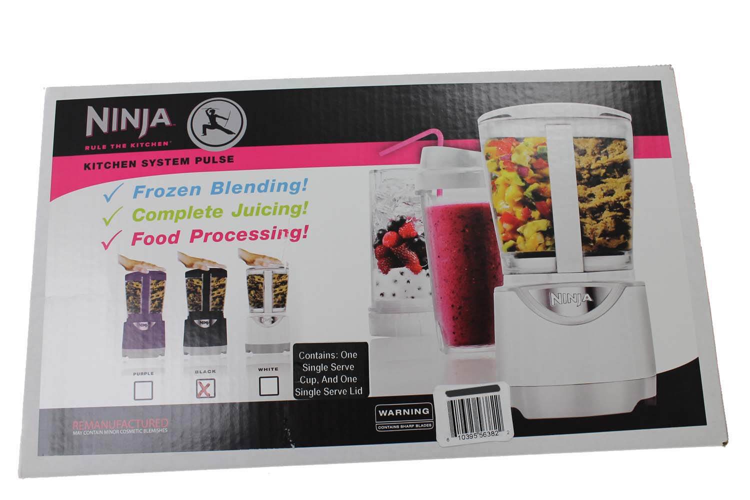 Ninja BL201 550W Kitchen System Pulse Blender Mixer Food Processor (Open Box)