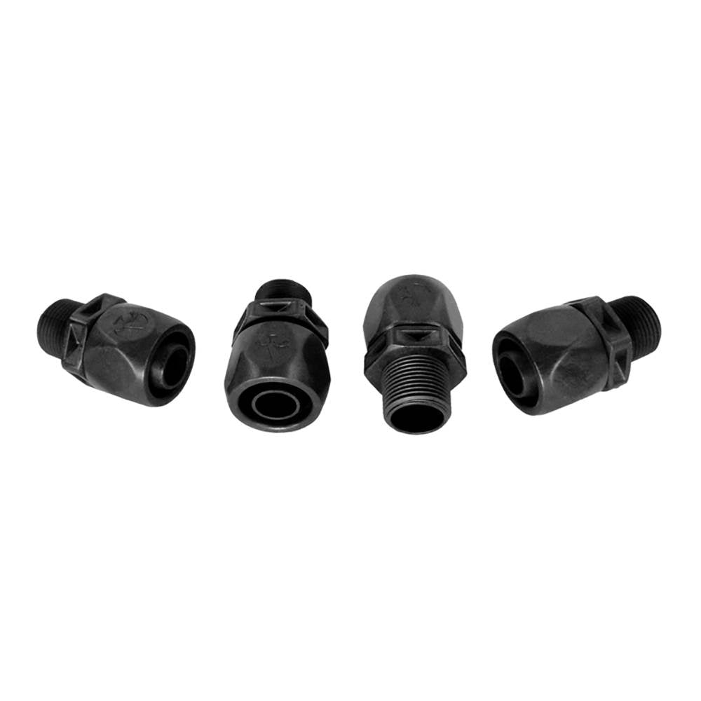 Polaris Pool Black Softube Quick Connect Booster Pump Fitting, 4-Pack (Open Box)