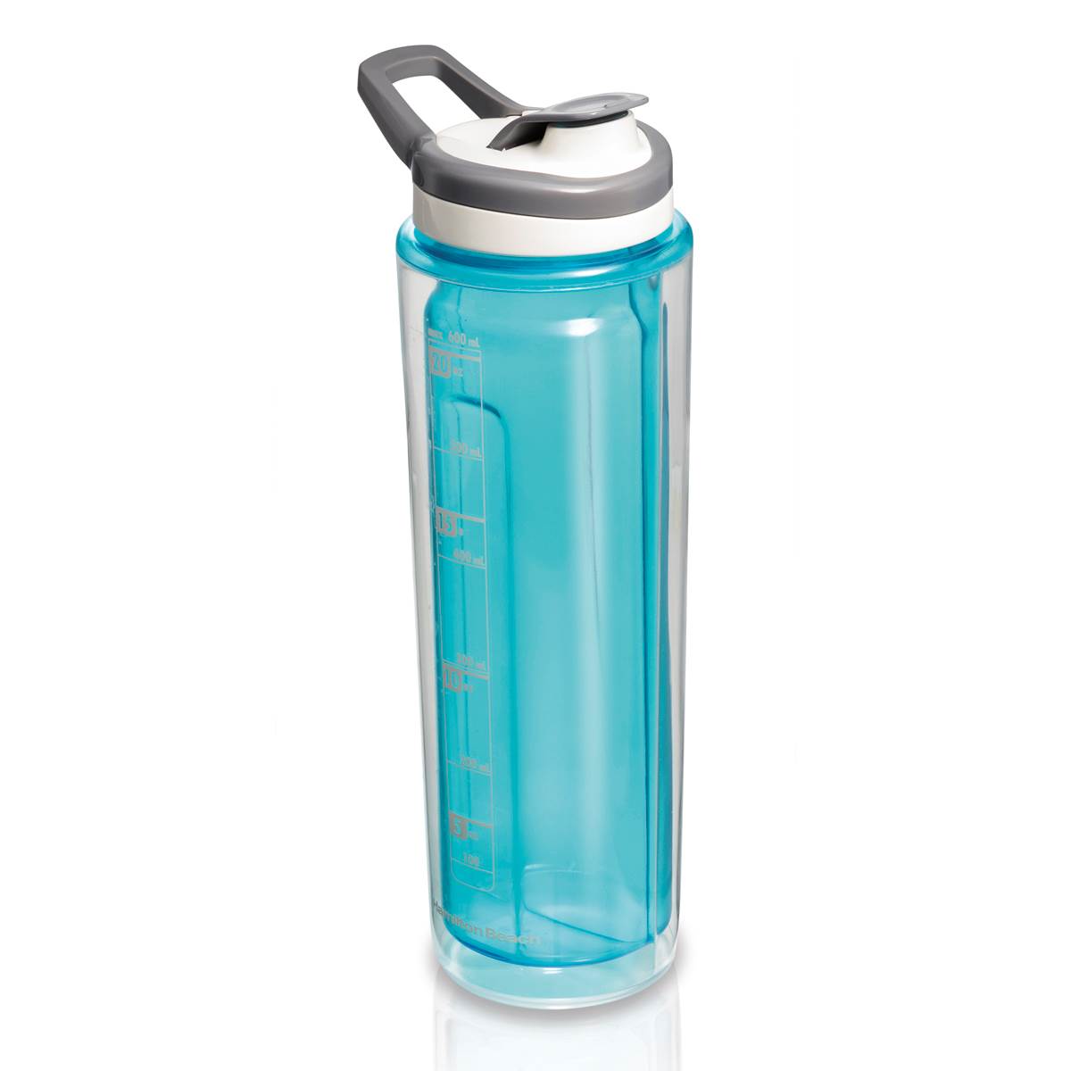 Hamilton Beach Go Sport 20-Ounce Double-Wall Flip Lid Blending Bottle (3 Pack)