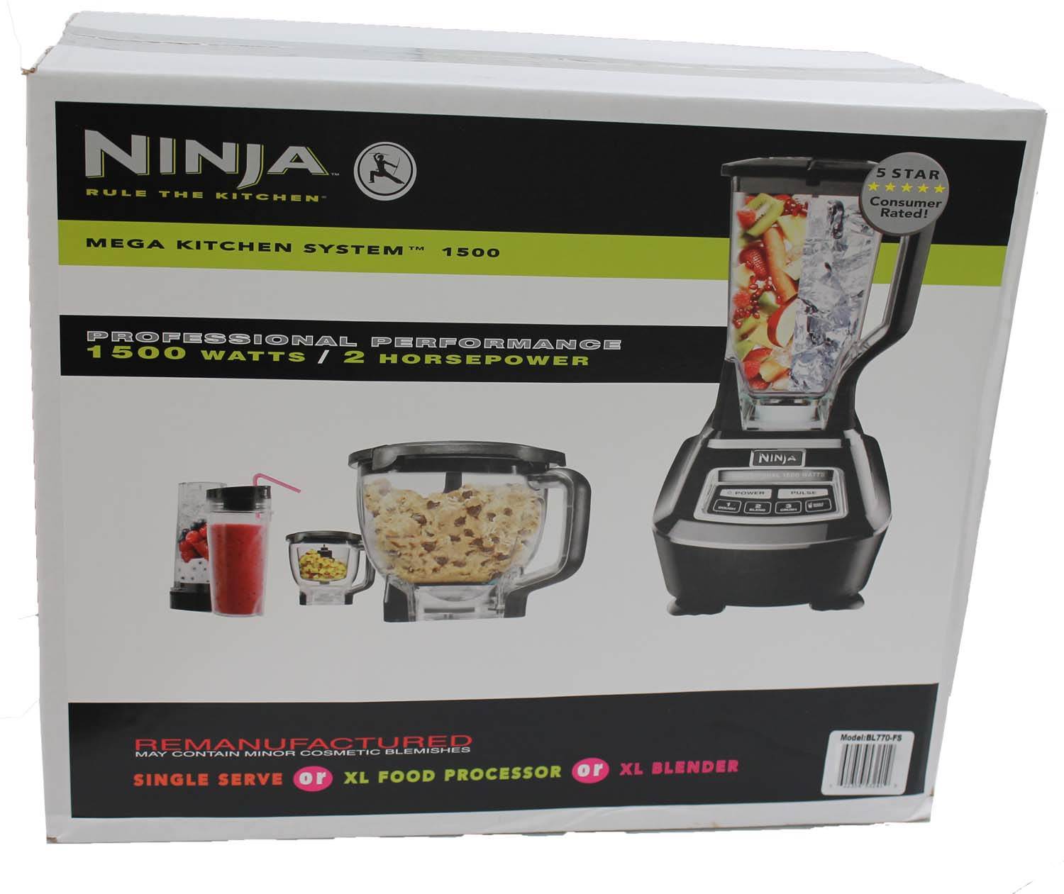 Ninja Mega Kitchen System BL772 1500W 2HP Blender w/Nutri Ninja - Open Box