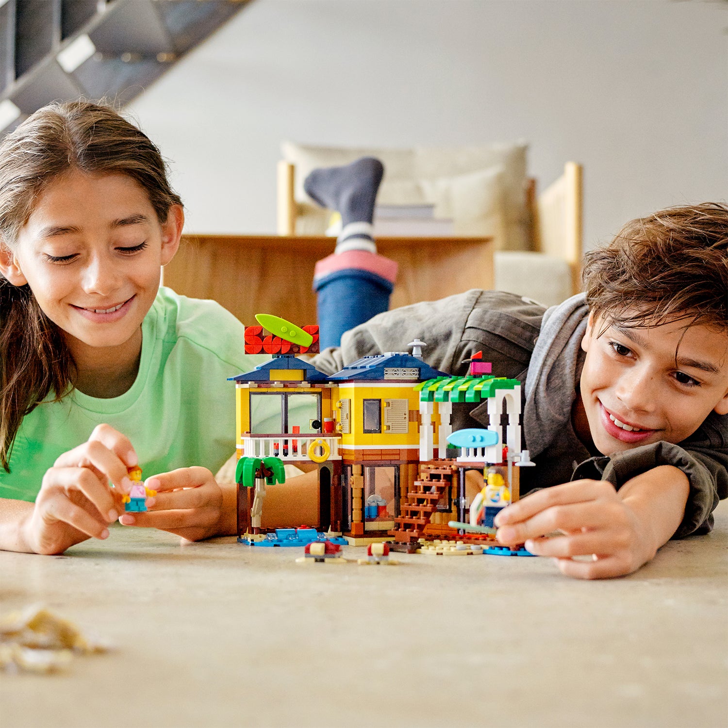 LEGO Creator 3in1 31118 Surfer Beach House 564 Piece Block Building Set for Kids - VMInnovations