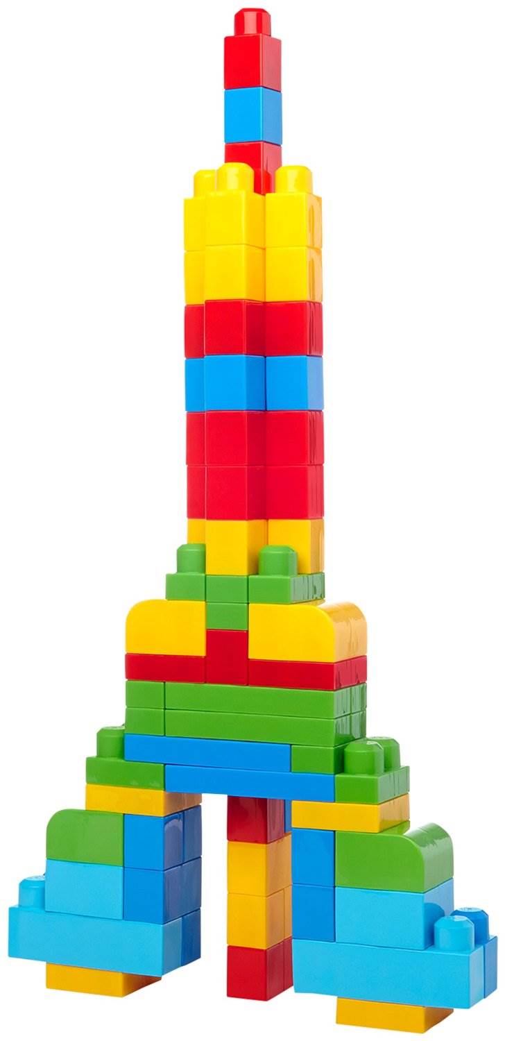 Mega Bloks First Builders Big Building Bag 80-Piece (Classic) - DCH63 - Open Bag