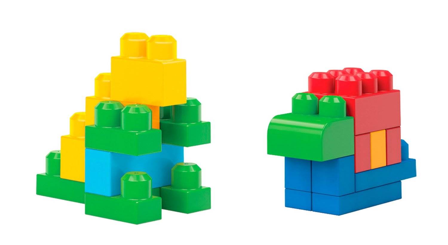 Mega Bloks First Builders Big Building Bag 80-Piece (Classic) - DCH63 - Open Bag