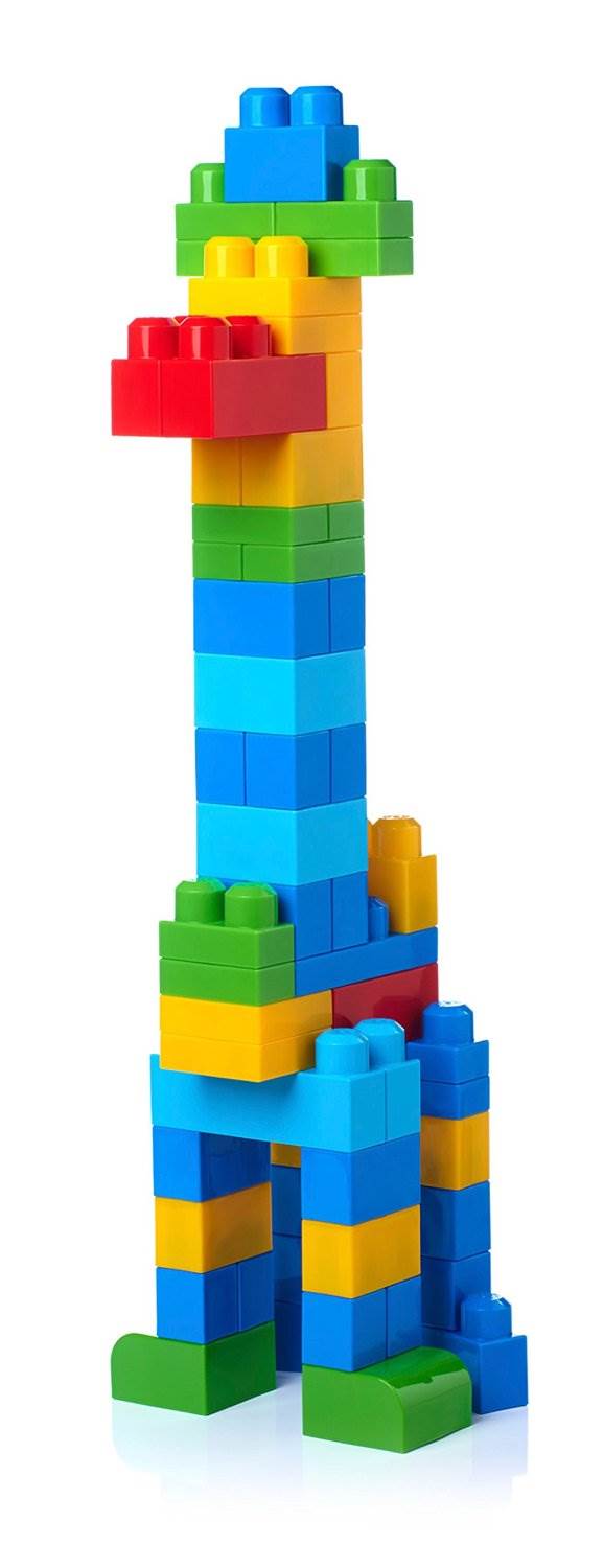 Mega Bloks First Builders Big Building Bag 80-Piece (Classic) - DCH63 - Open Bag