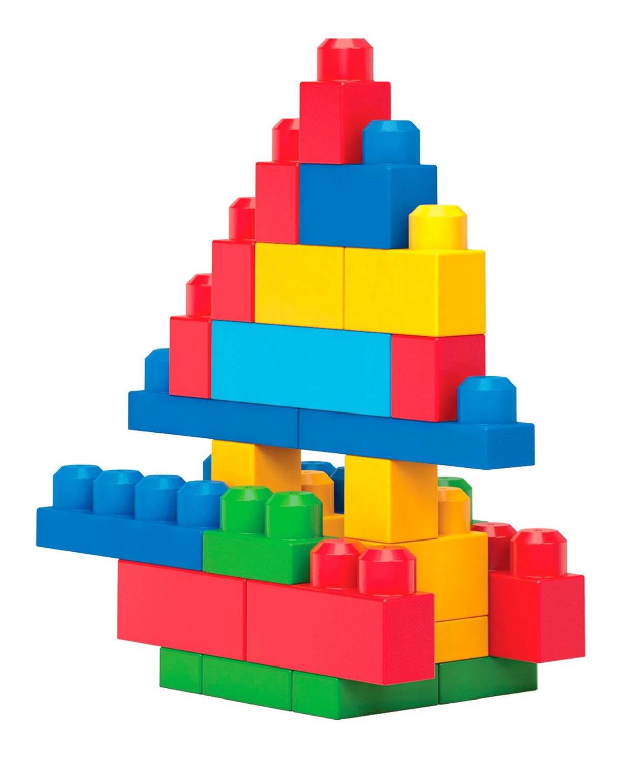 Mega Bloks First Builders Big Building Bag 80-Piece (Classic) - DCH63 - Open Bag
