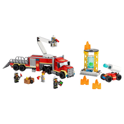 LEGO City 60282 Fire Command Unit 380 Piece Block Building Set for Ages 6 and Up