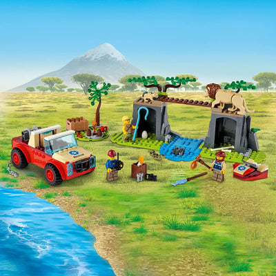 LEGO City Wildlife Rescue Off Roader Kid's Interactive Building Kit, Ages 4 & Up