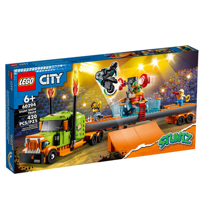 LEGO City Stuntz 60294 Stunt Show Truck 420 Piece Building Kit w/ 4 Mini-figures