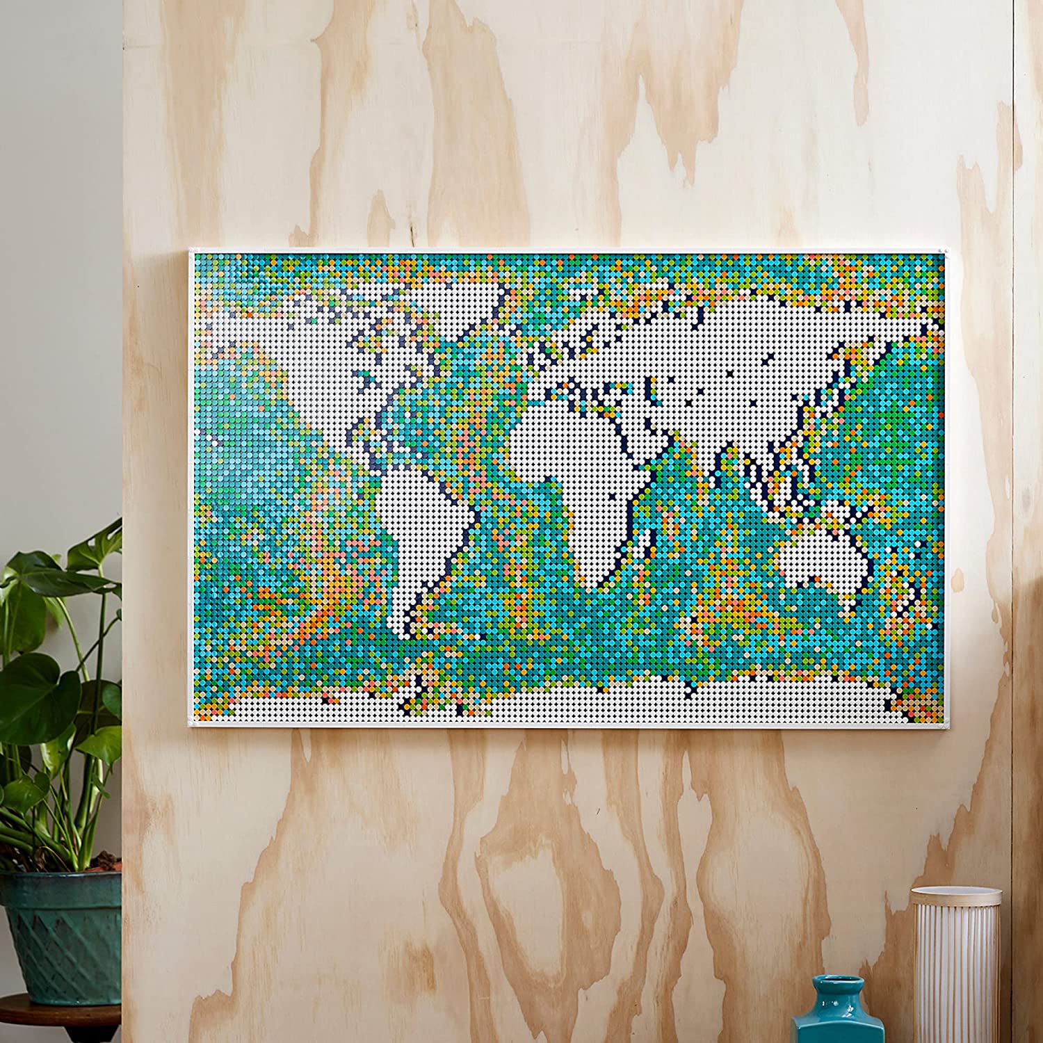 LEGO Art World Map, 11,695 Piece Collectible Building Kit for Adult Hobbyists (For Parts)