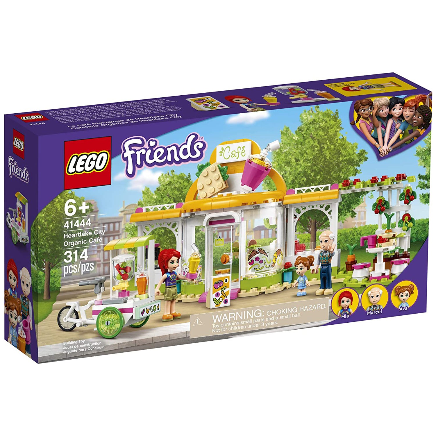LEGO Heartlake City Organic Cafe 314 Piece Block Building Play Set for Kids 6+