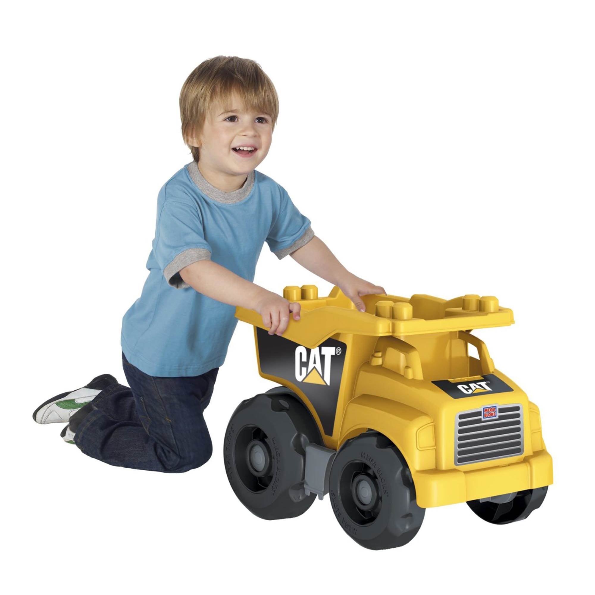 Mega Bloks Caterpillar Large Dump Truck with 25 Building Blocks (Open Box)