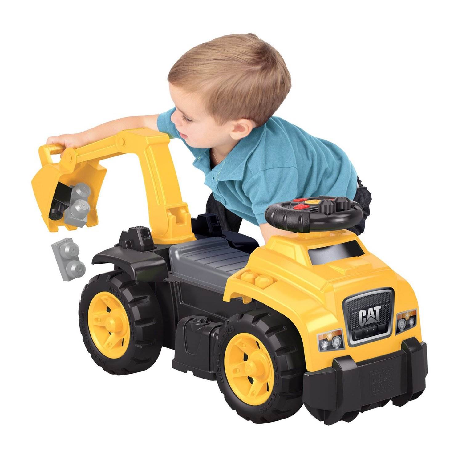 Mega Bloks Yellow Caterpillar 3-in-1 Toddler Ride On | DCH13 (Open Box)