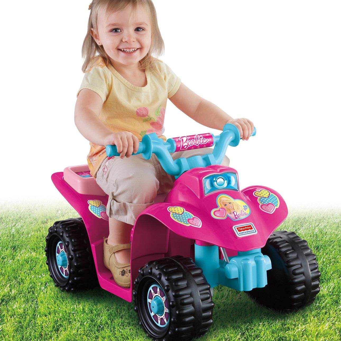 Fisher-Price Power Wheels Barbie Lil' Quad ATV Electric Ride-On (Open Box)