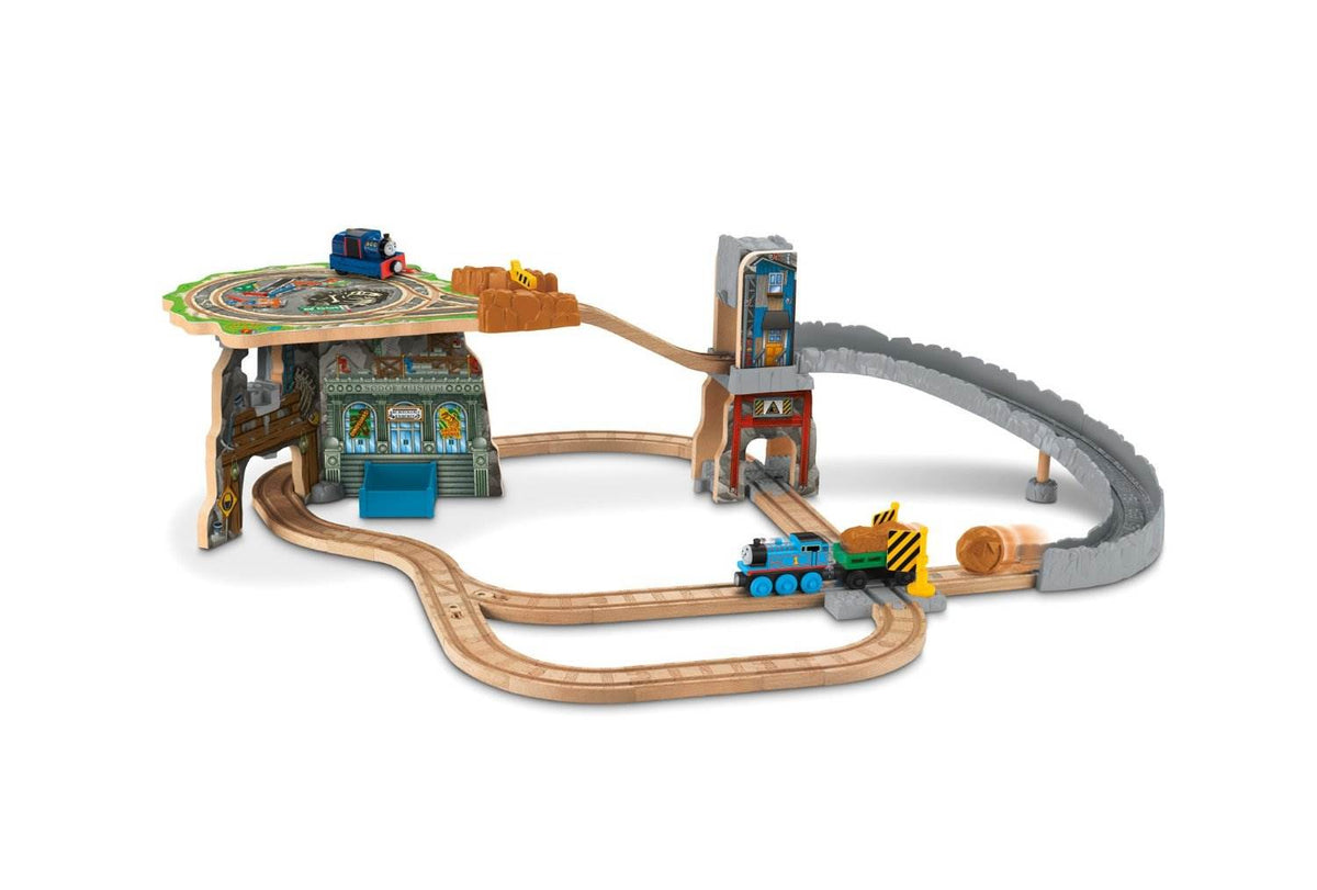Fisher-Price Thomas Wooden Railway Thomas Fossil Run Tale of the Brave Train Set