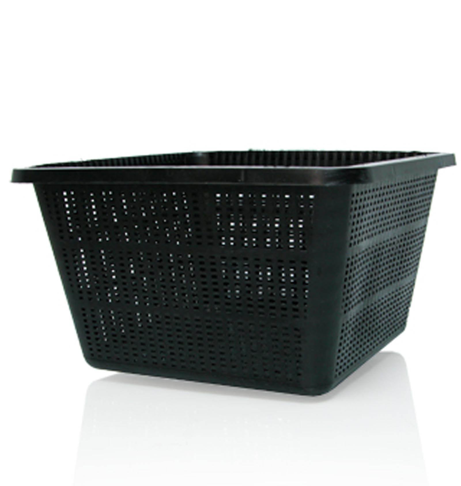 (24) Active Aqua 9" x 9" Square Garden Pot Basket Containers HG9SQBK (Open Box)