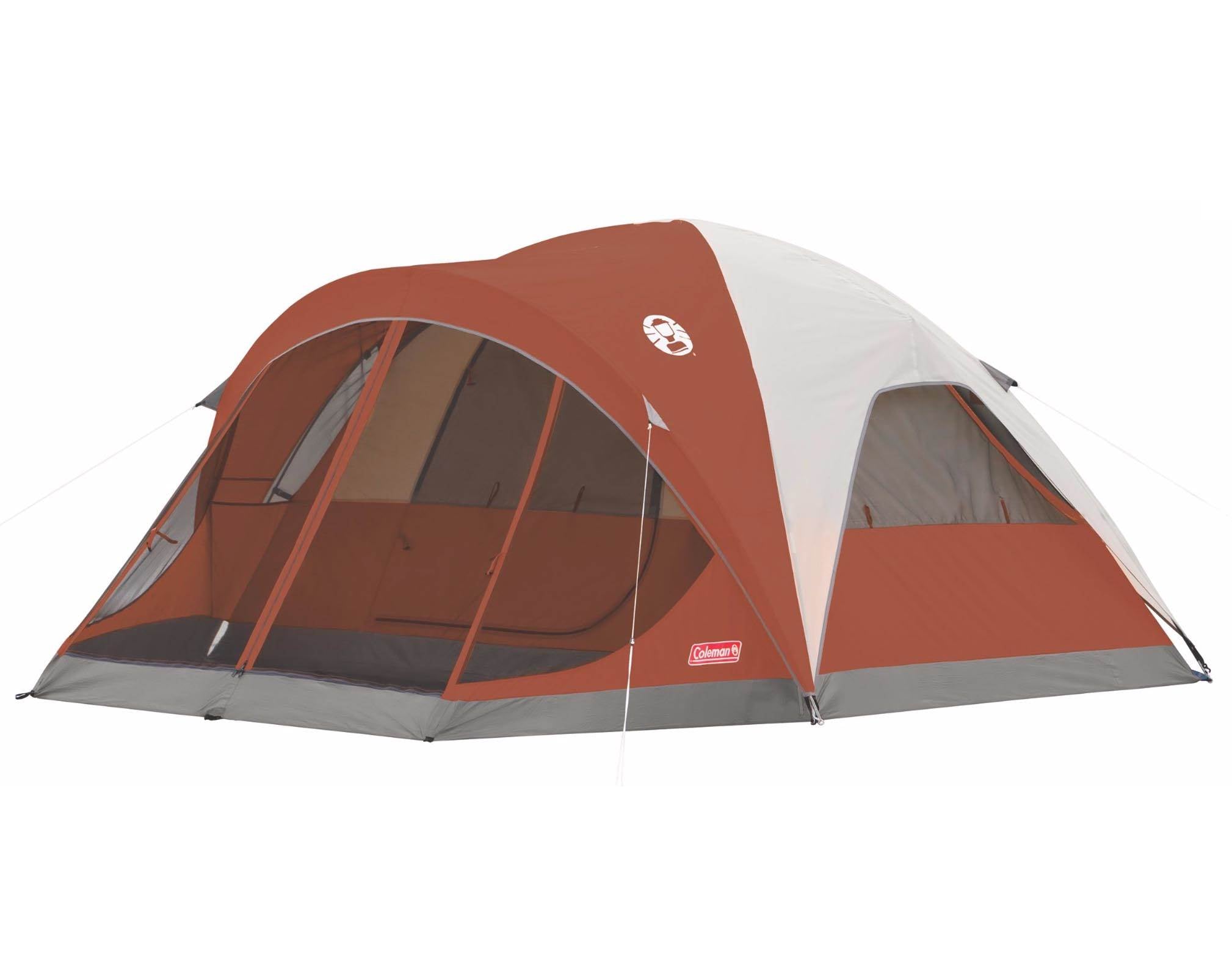 Coleman Evanston 4 Person Family Camping Tent w/ Screened Porch - Open Box