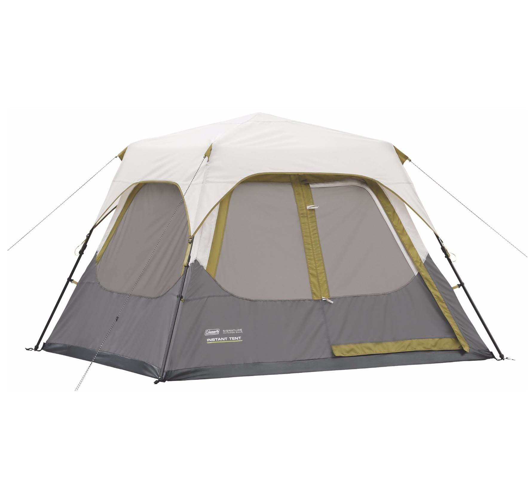 Coleman 4 Person Family Camping Cabin Tent w/ Rainfly | 8 x 7' - Open Box