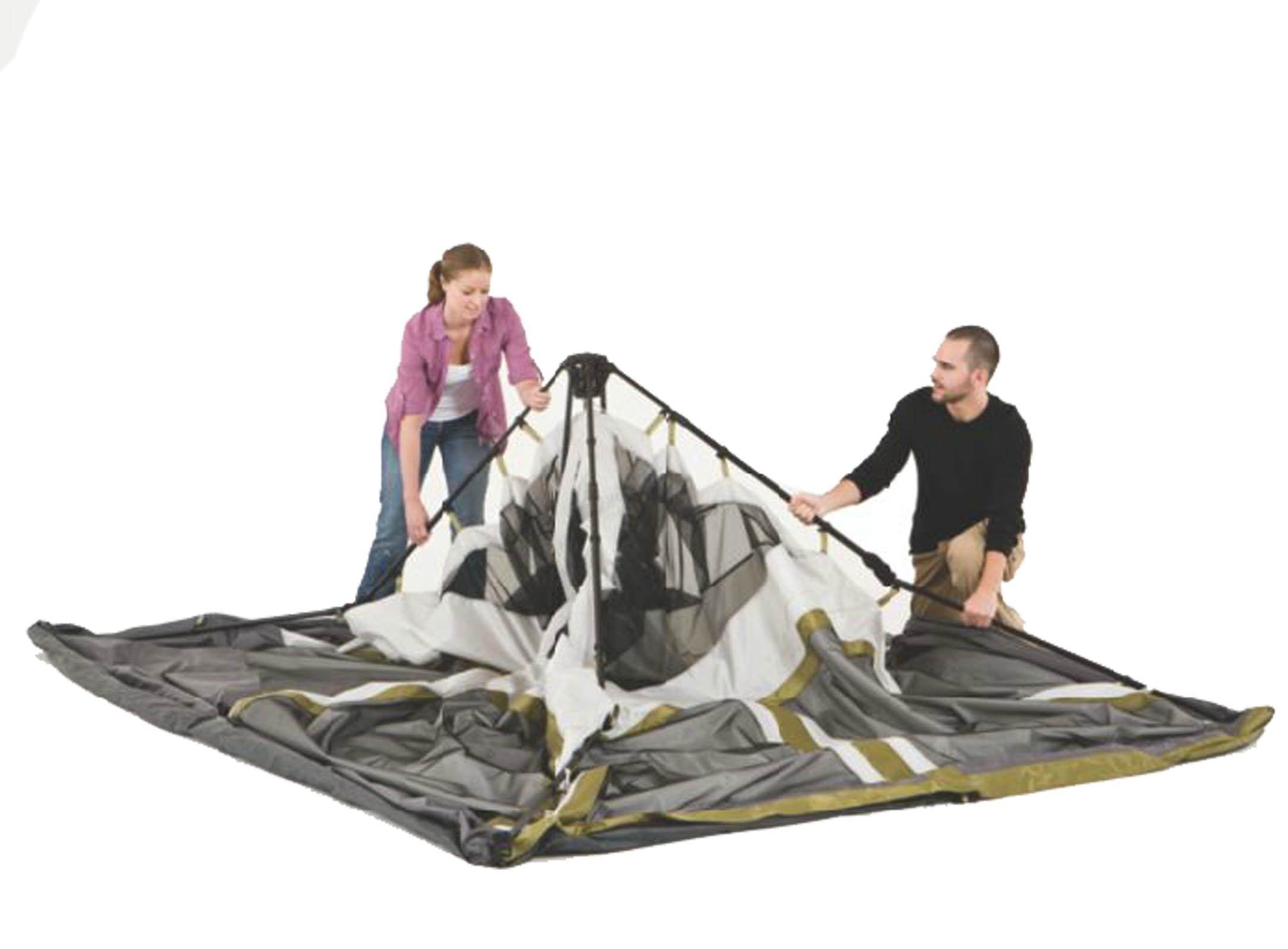 Coleman Signature 8 Person 2 Room Camping Instant Cabin Tent 14 x 8' (Open Box)