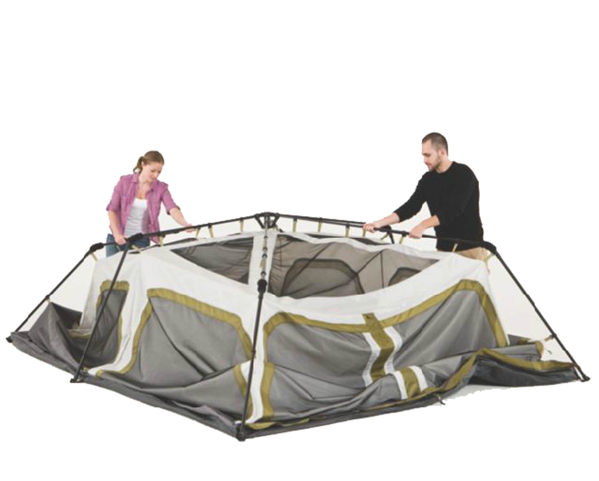 Coleman Signature 8 Person 2 Room Camping Instant Cabin Tent 14 x 8' (Open Box)