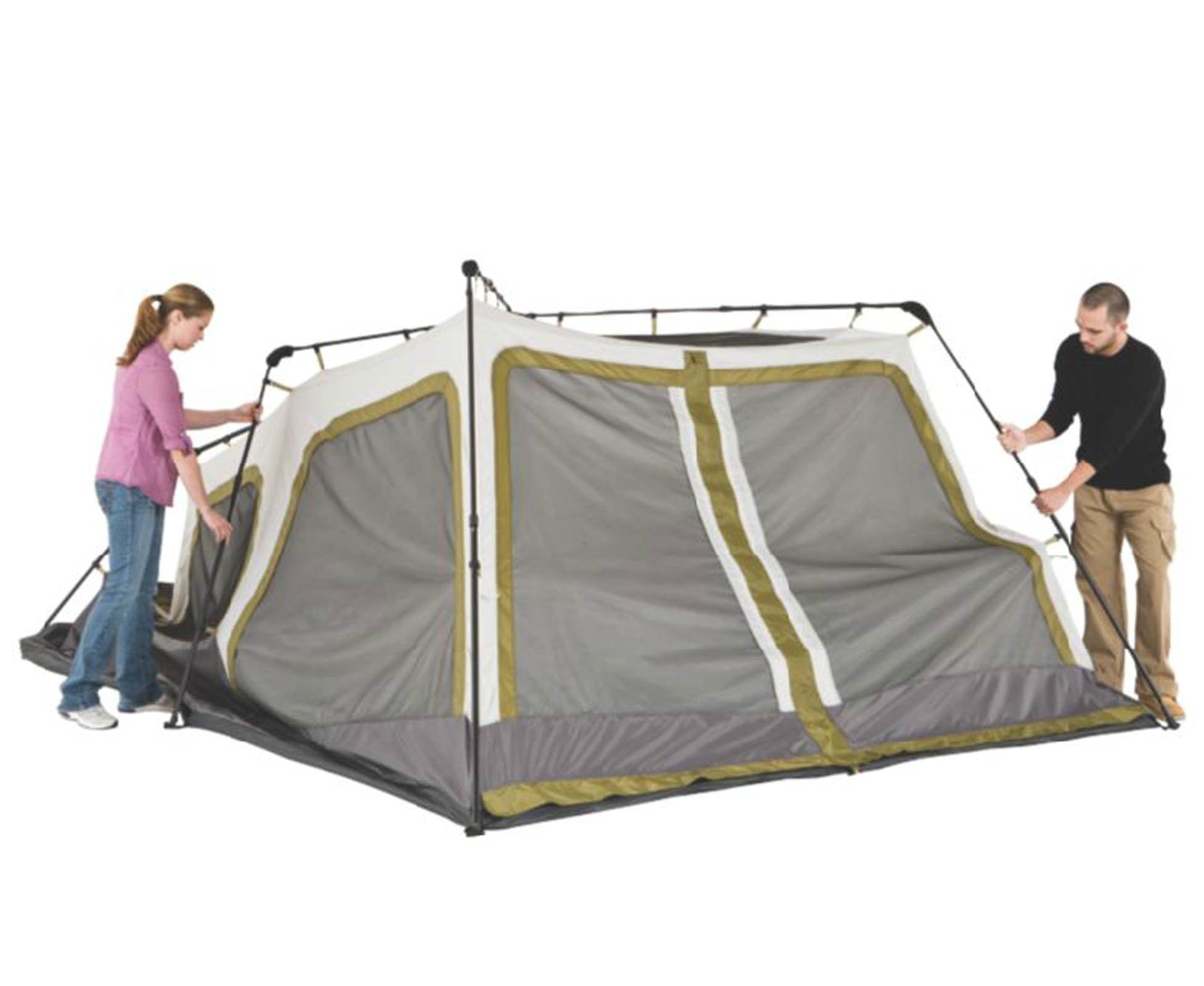 Coleman Signature 8 Person 2 Room Camping Instant Cabin Tent 14 x 8' (Open Box)