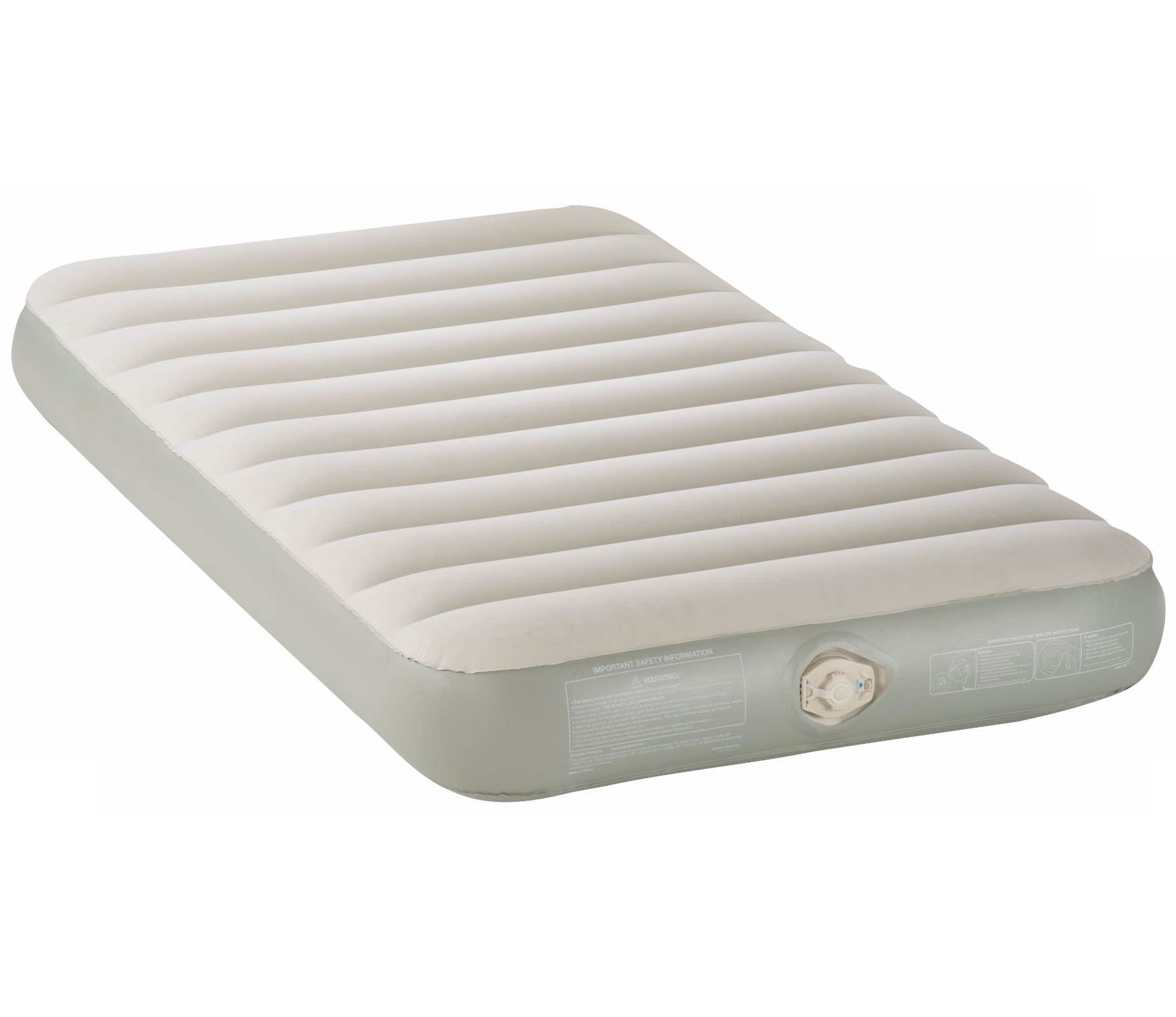 Coleman Aerobed Single High Twin PVC Quickbed Airbed Mattress w/ Pump (Open Box)