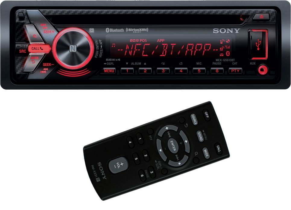 Sony MEX-GS610BT Car CD/MP3 Radio Bluetooth iPhone In Dash Audio Receiver Unit