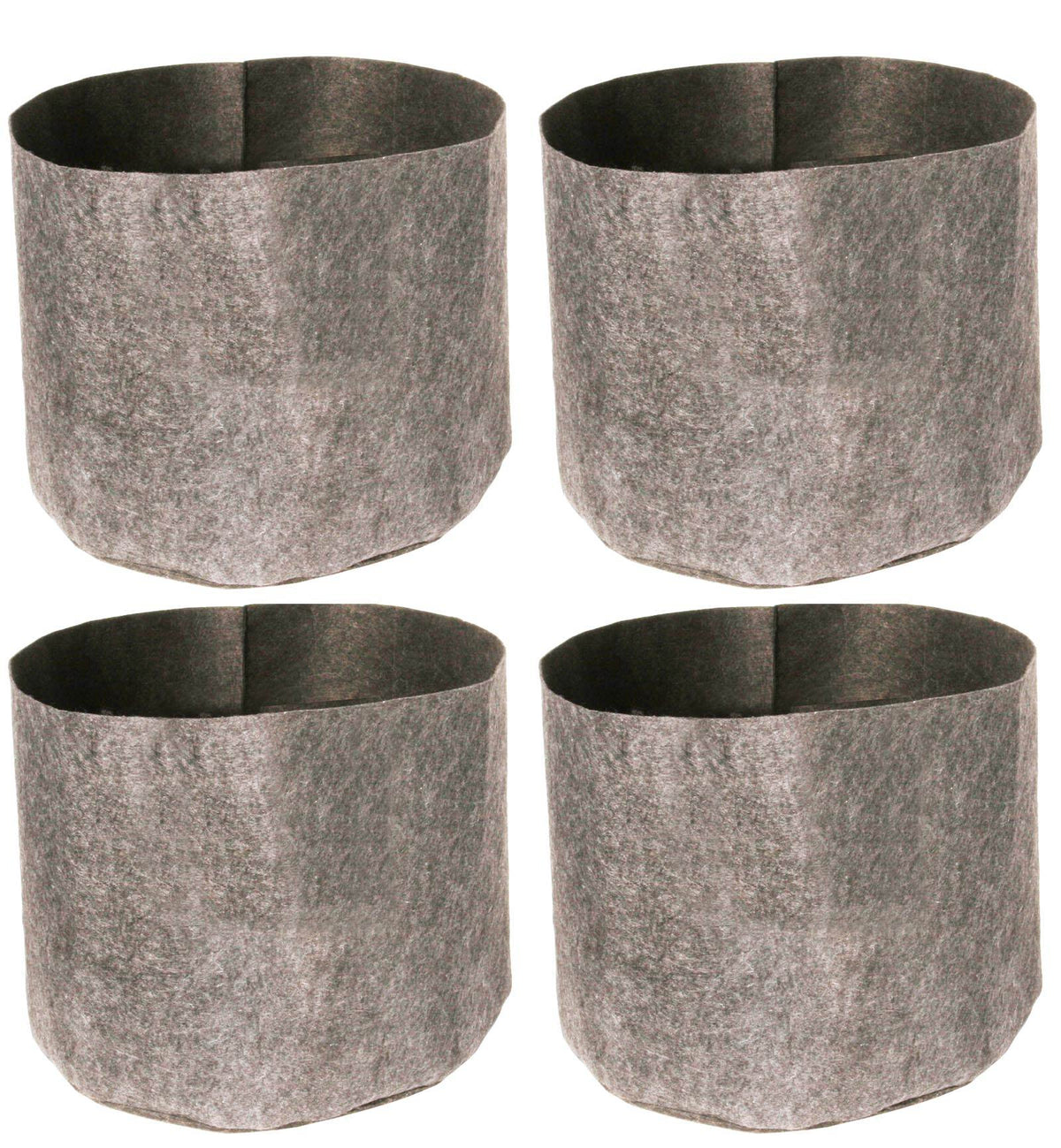 (4) HYDROFARM HGDB2 2 Gal Flexible Portable Dirt Pot Garden Planters | 8 x 7"