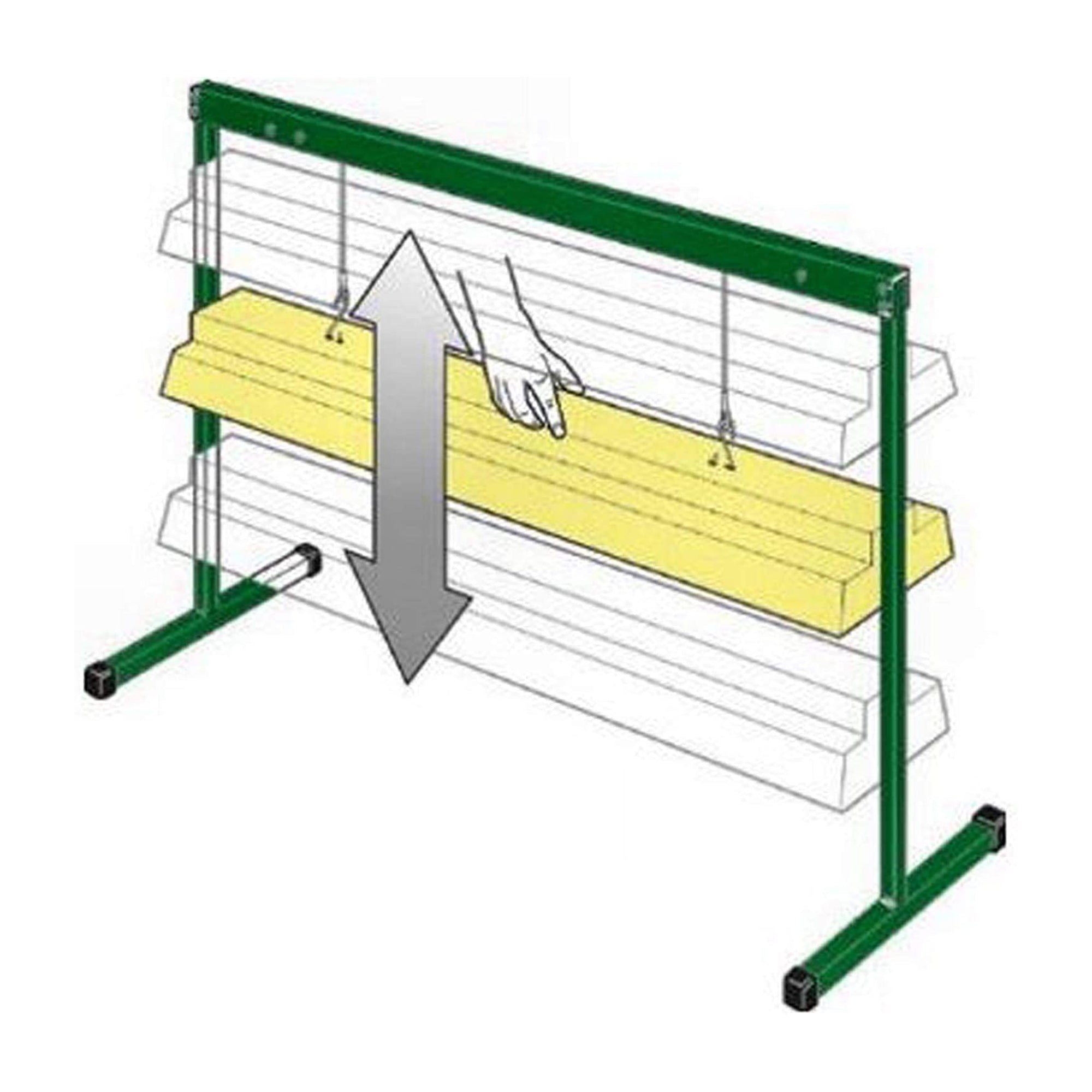 Jump Start JS10065 2 Foot Hydroponic Grow Light Stand, Metal Frame Only (2 Pack) - VMInnovations