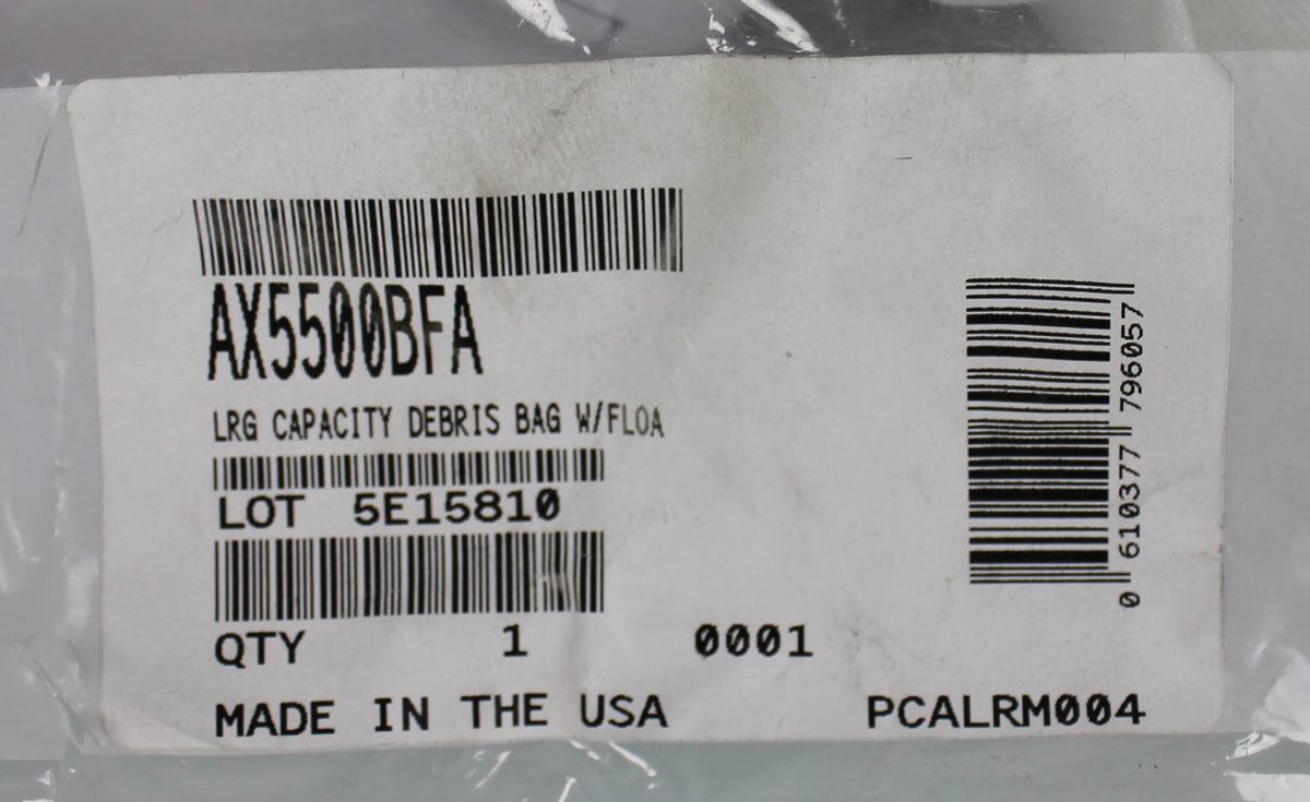 Hayward AX5500BFA Viio & Viper Pool Cleaner Large Debris Bag Float Replacement