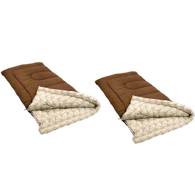 (2) COLEMAN Cold Weather Camping Sleeping Bags w/Thermolock | Autumn Trails Deer