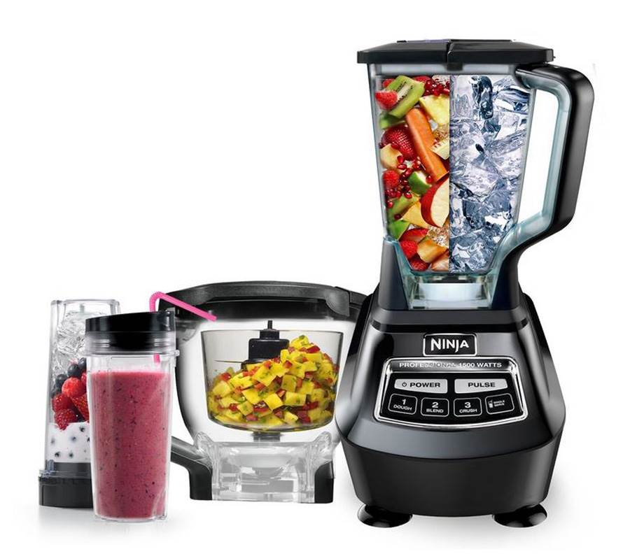 Ninja 2HP 1500W Mega Kitchen Professional Blender + Processing Bowl - Open Box